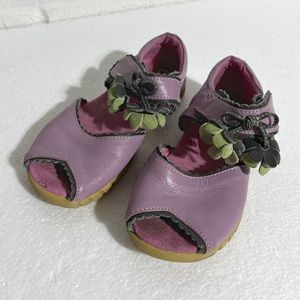 Livie & Luca Purple Leather Sandals Toddler size 11